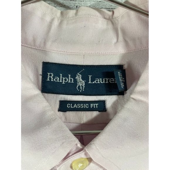 Ralph Lauren - Men's Purple Long Sleeve Button Down - Size 18 *Multicolor Pony* - Picture 6 of 9